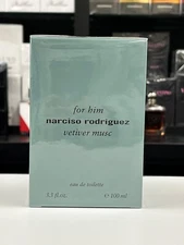 Narciso Rodriguez For Him Vetiver Musc Eau de Toilette for Men 3.3 fl. oz/ 100ml
