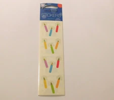 Mrs. Grossman's Lot of 2 Strips Brand New in Package Reflection Candles Stickers