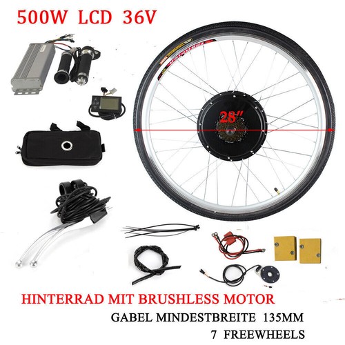 New 28 " 36V LCD Electric Bicycle Motor Conversion Kit For E-Bike Rear Wheel UK - Picture 10 of 16