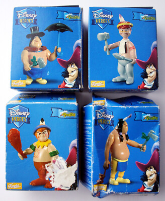 4X DISNEY HEROES PETER PAN PIRATES INDIAN CHIEF LOST BOY FAMOSA 