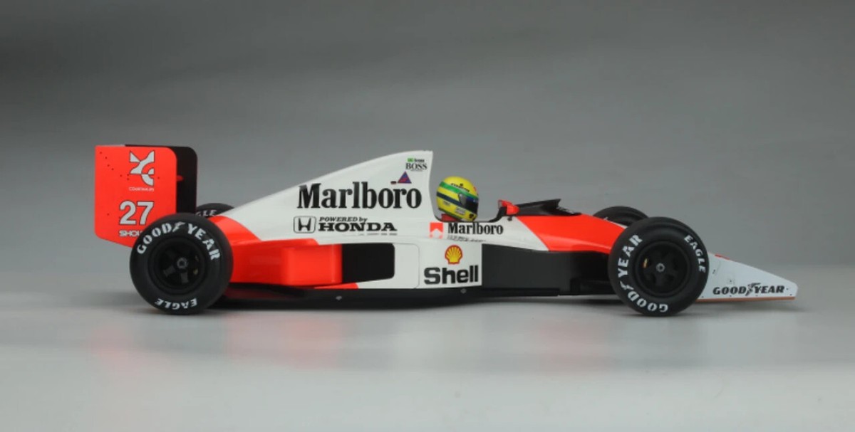 No375 ミニカー1/12 McLaren MP AYRTON SENNA No375 Minicar 1