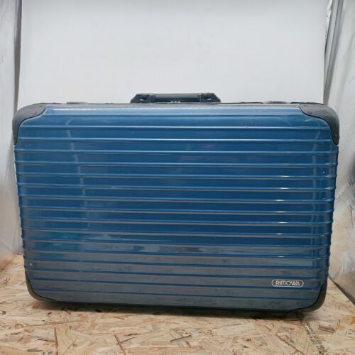 Rimowa Handgepäckkoffer Koffer Handgepäck Ohne Rollen Reisekoffer Blau Gebraucht - Bild 2 von 12