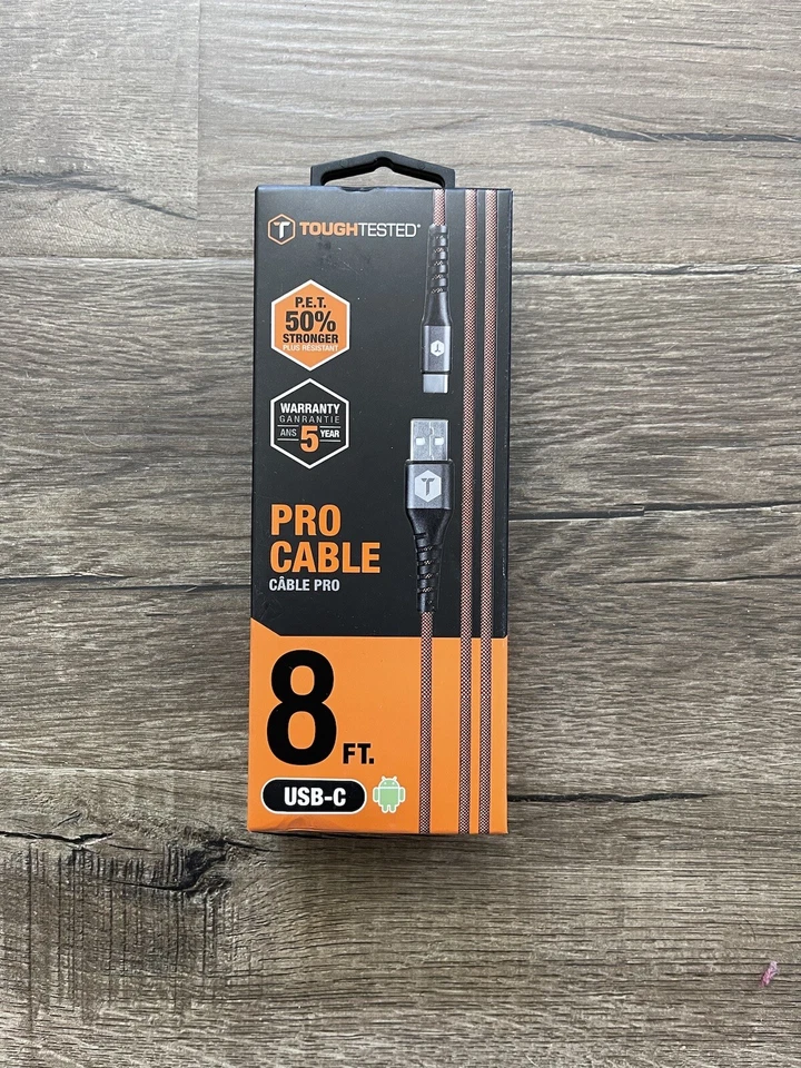 Tough Tested RAPID CAR CHARGER HEAVY GAUGE CORD USB-C CONNECTOR TT-PC8-C2A - NEW - Image 2 of 3