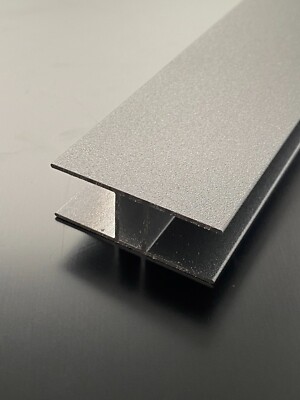 H-PROFIL Stoßprofil 16mm Alu Aluminium ANTHRAZIT DB703 Stegplatten Sandwich SDP
