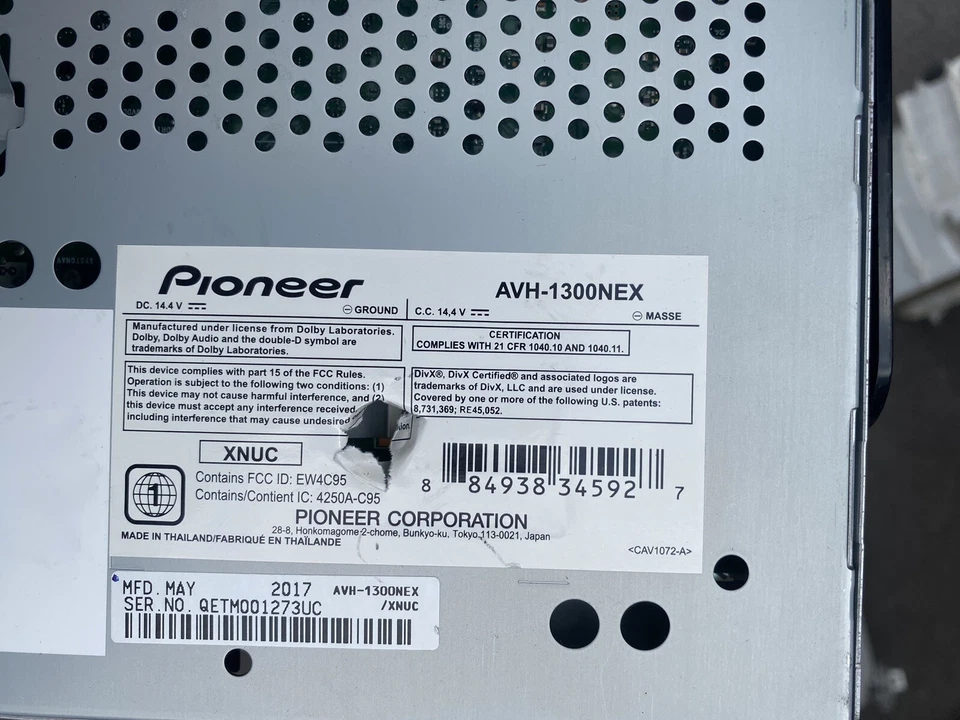 Pioneer AVH-1300NEX 6.2" 2 DIN Touchscreen Car-play/Android Auto BT/AUX/CD Radio - Image 3 of 4