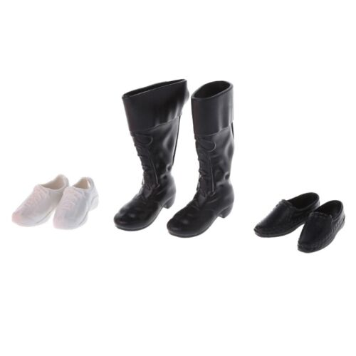 3 Pairs Shoes Boots Set for 12inch Boy for Doll Pretend for Play Toy Ac - Picture 1 of 8