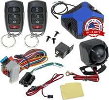 Sistema De Seguridad Alarma Entrada Sin Llave Para Carro Con Encendido 2 Remotos