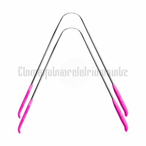 2 X TONGUE SCRAPER STAINLESS STEEL TONGUE CLEANER ORAL HYGIENE SCRAPER - Picture 4 of 32