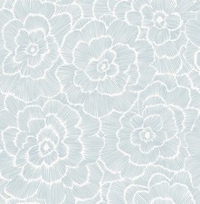 NuWallpaper NUS4048 Saraya Peel Stick Wallpaper, Blue