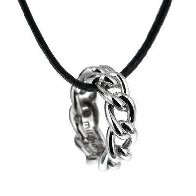 Pomellato 18k White Gold Cuban Link Motif Pendant Necklace