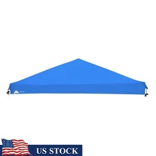 10x10 Instant Slant Leg Canopy Replacement Top Waterproof Outdoor Shade Cover US