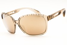 ADIDAS SP0013 45G Sunglasses Shiny Light Brown Frame Brown Mirror Lenses 62mm