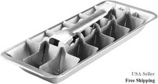 Stainless Steel Ice Cube Tray 18 Compartment Easy Release Dust Proof Design New