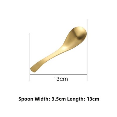 304 Gold Suppenlöffel - 13,5 cm Haushaltslöffel