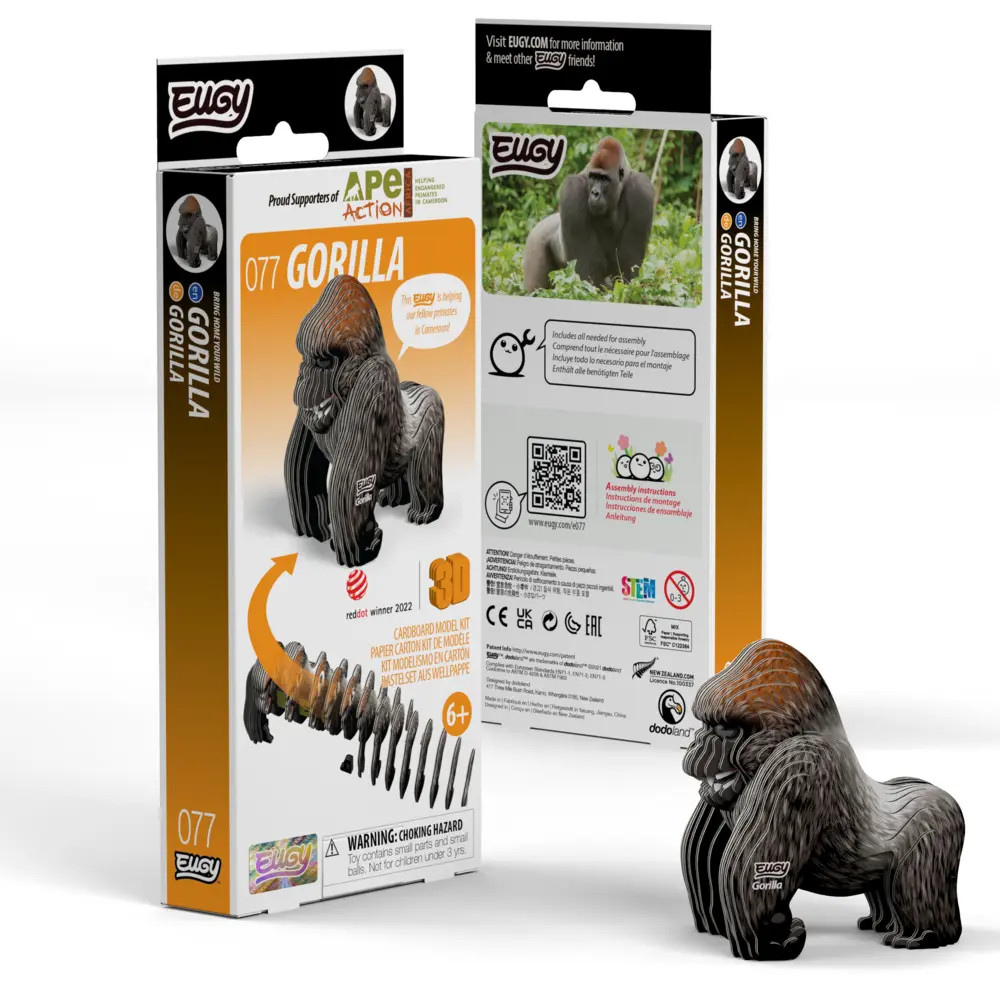EUGY - 3D Bastelset Gorilla | Kit (Bastelset) | In Karton | 650077 | 2026 | EUGY - Bild 2
