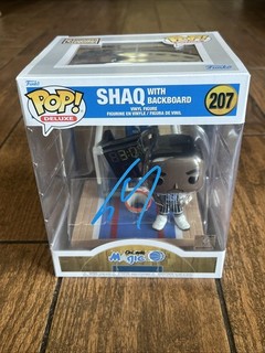 Shaq Shaquille O'Neal Signed #207 Funko Pop Figure With Backboard PSA Witnessed