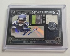2015 Topps Museum Football Signature Swatches Tyler Lockett RC #D 011/350