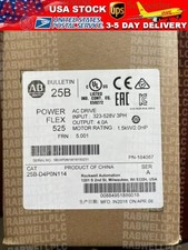 New Allen Bradley 25B-D4P0N114 /A Powerflex 525 AC Drive 2HP Surplus SEALED