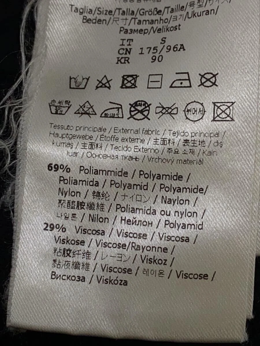 Felpa con cappuccio zip FENDI FY0984 AL27 S nylon nero usata