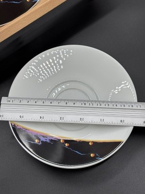 Porsgrunds Porcelain Tea Plates Set Of 3 17cm