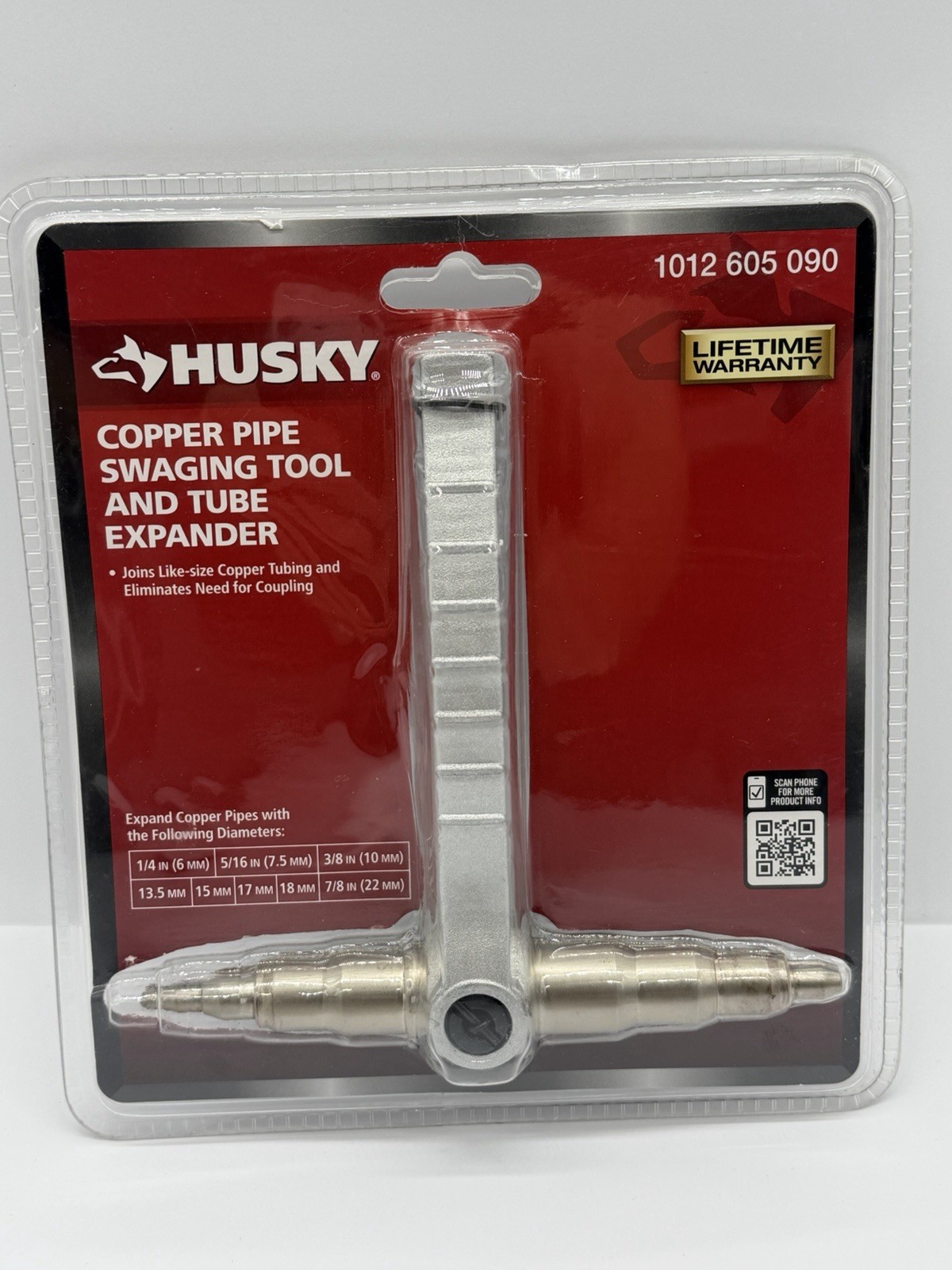 Husky HBSWAG Copper Pipe Tube Expander Swaging Tool 1/4-7/8 in