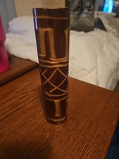 8" Tall Carved Wooden Shaker