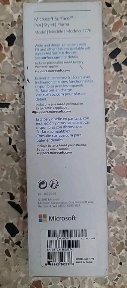 Microsoft EYU00017 Surface Pen - Cobalt Blue Model 1776 - Image 2 of 3