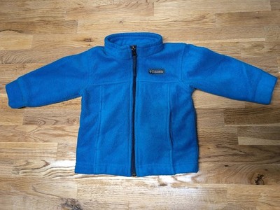 Columbia Baby Toddler Full Zip Fleece Jacket Coat 6-12 Month Blue Unisex