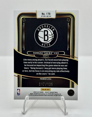 2024-25 Panini Select YONGXI JACKY CUI Rookie Camo Prizm RC Nets
