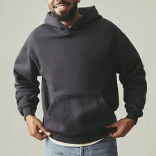 AMERICAN GIANT Classic Pullover Hoodie Black Made USA Quality Clothing XL