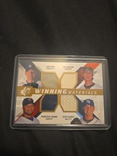 2009 SPx - Winning Materials 4 Tim Lincecum, Jake Peavy, Francisco Liriano (MEM)