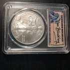 2008 $1 American Silver Eagle 1oz Dollar PCGS MS70 First Strike Leonard Buckley