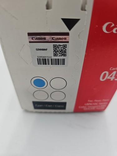 Genuine OEM Canon 045 Cyan Toner Cartridge LBP610C Brand New Factory Sealed - Picture 2 of 5