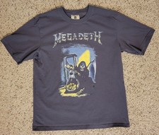 Megadeth Countdown to Extinction Tour T-Shirt Men's L Maker Eight Gray