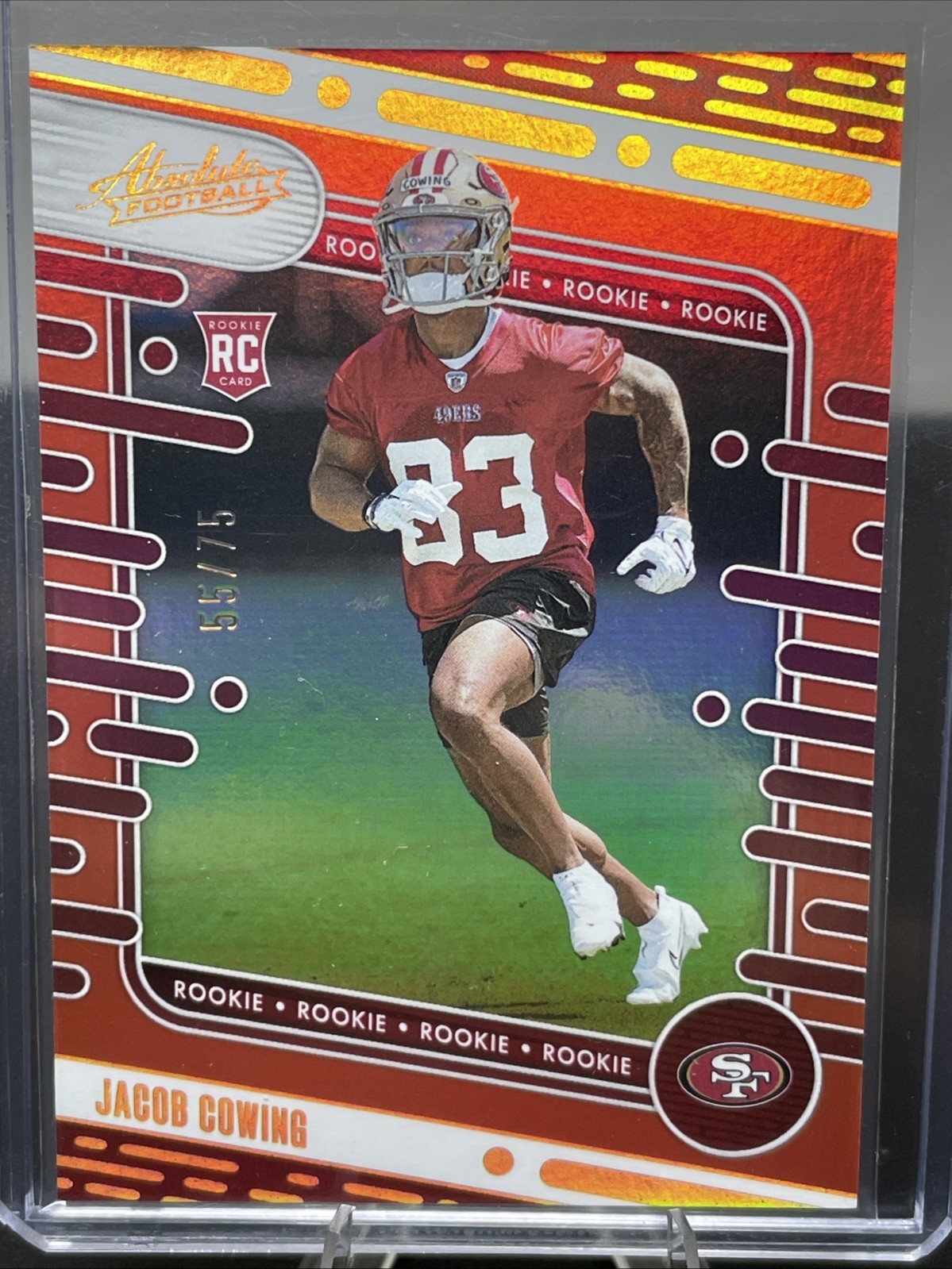 2024 Panini Absolute - Rookies Jacob Cowing #191 Spectrum Orange /75 (RC)