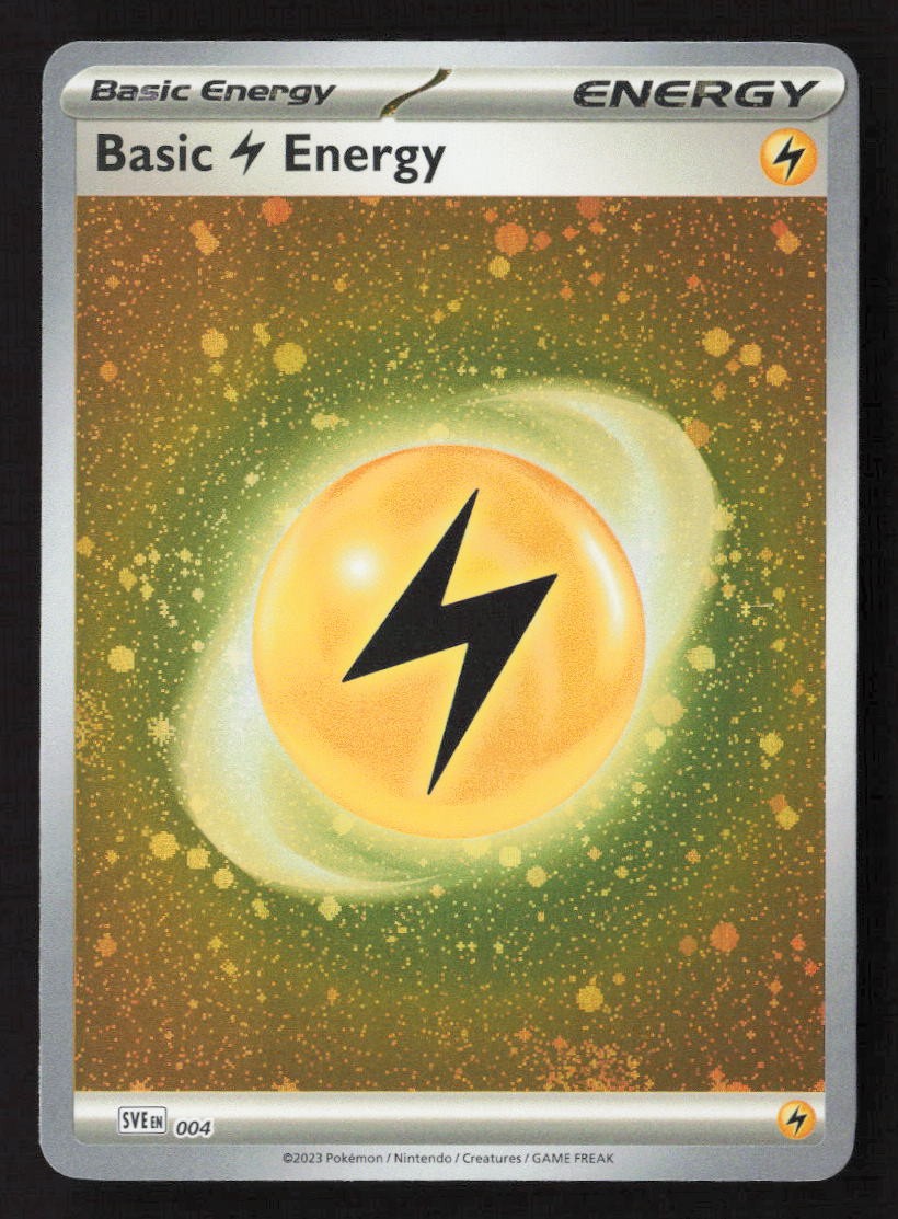 Basic Lightning Energy (Cosmos Holo) Common Holo SVE 004 NM Pokemon TCG