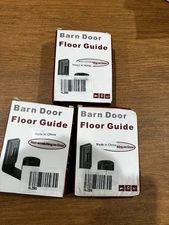 Lot of 3 NIB CCJH Barn Door Floor Guides Double Wheel Adjustable NEW IN BOX