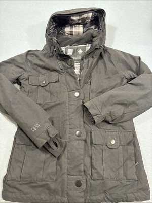 JACKET PRIMALOFT INSULATED WOMENS LRG BLK 3-1 Hooded Snowboard Ski Coat PWDR RM.