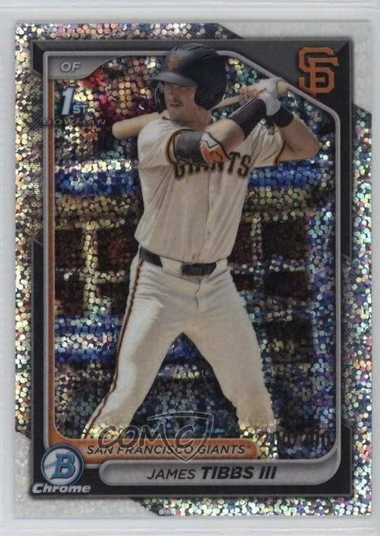 2024 Bowman Draft Chrome Sparkle Refractor /200 James Tibbs III #BDC-40 11qd