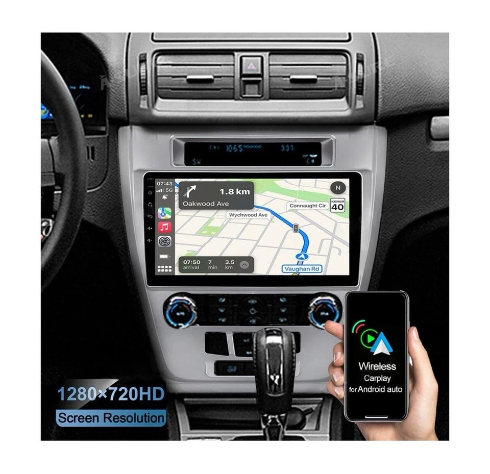 Double Din Car Stereo Android 13 for Ford Fusion 2010 2011 2012 10 Inch 2.5D ... - Image 2 of 4