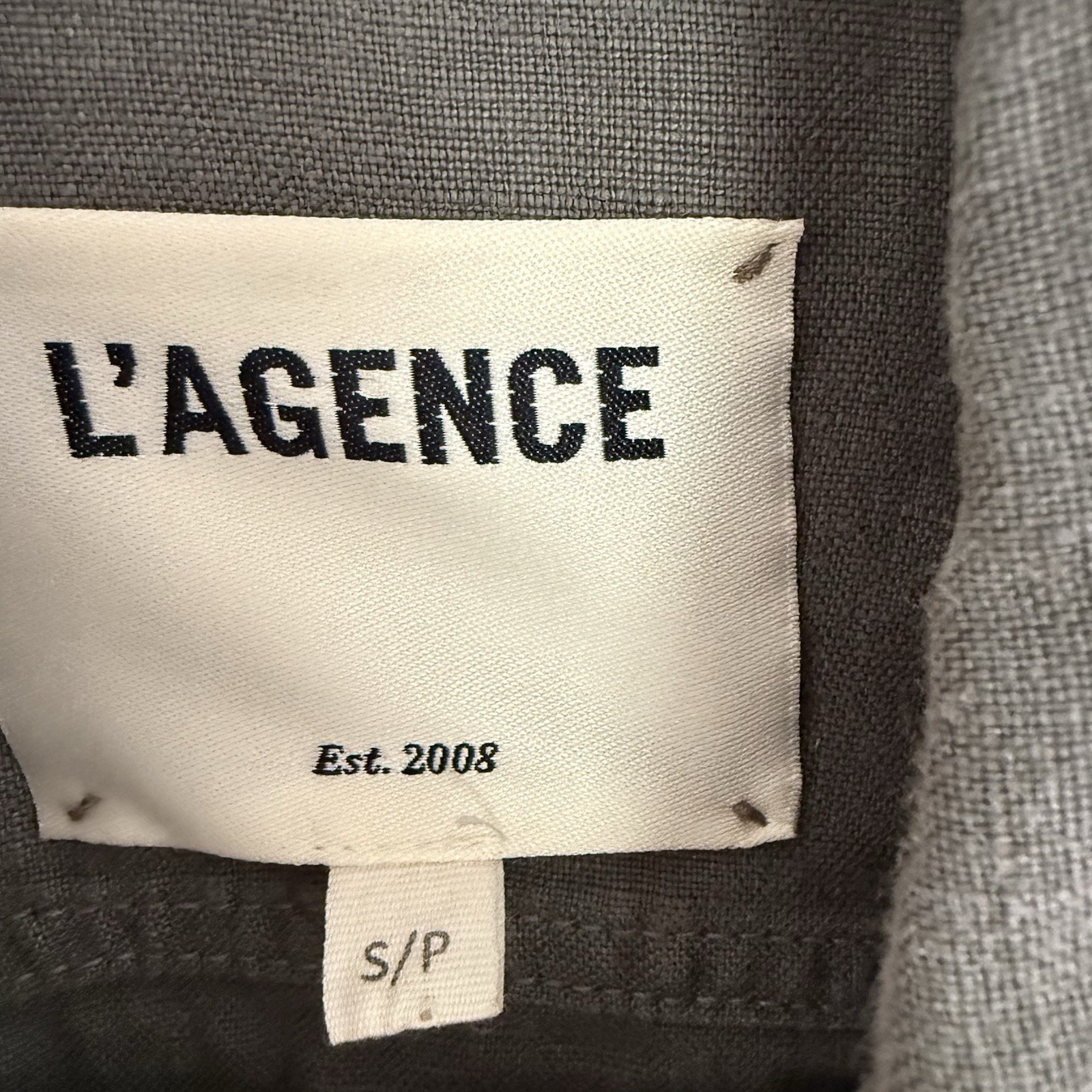 L'agence Button Down Utility Belted Jacket Size S… - image 10