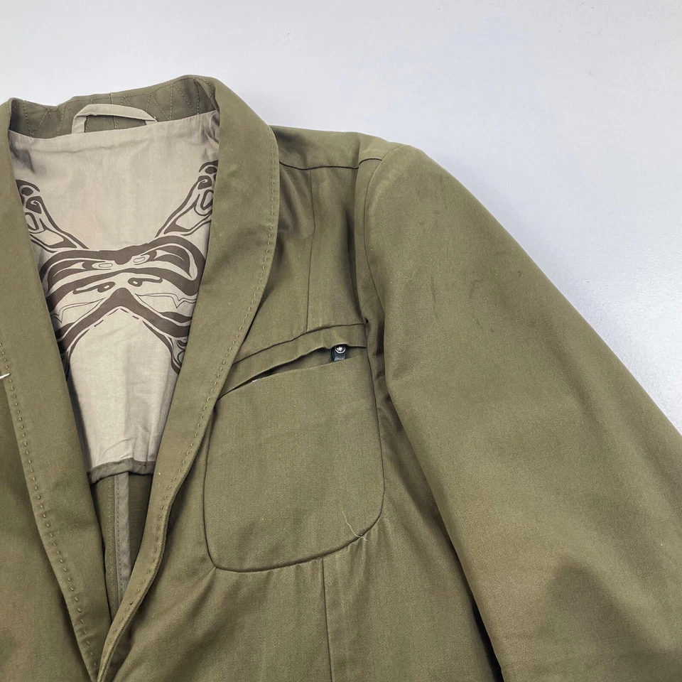 Women’s DIESEL Green Distressed Blazer Style Jacket , Size L - Image 3 of 4