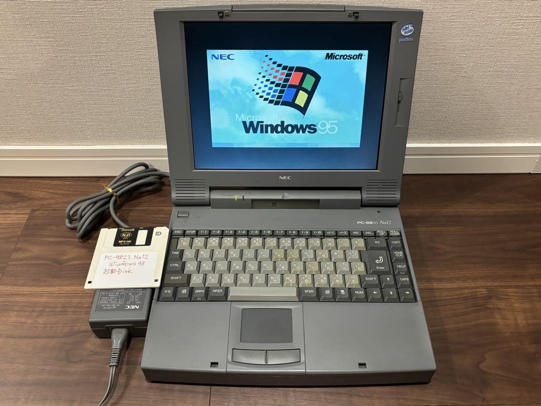 Nec 98Note Pc9821Na12/S8 Laptop Vintage Computer With