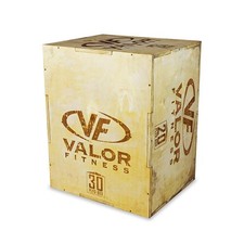 Valor Fitness Plyo Box - Wooden Plyometric Jump Box for Strength and Conditio...