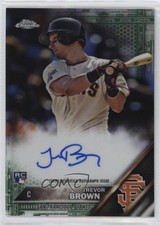 2016 Topps Chrome Rookie Green Refractor 50/99 Trevor Brown #RA-TB Auto 0b0