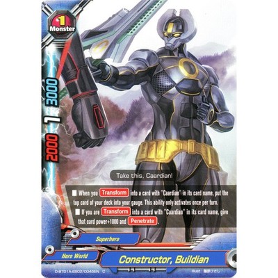 Buddyfight TCG Karte D-BT01A-EB02/0045EN C Constructor, Buildian Buddy Rave