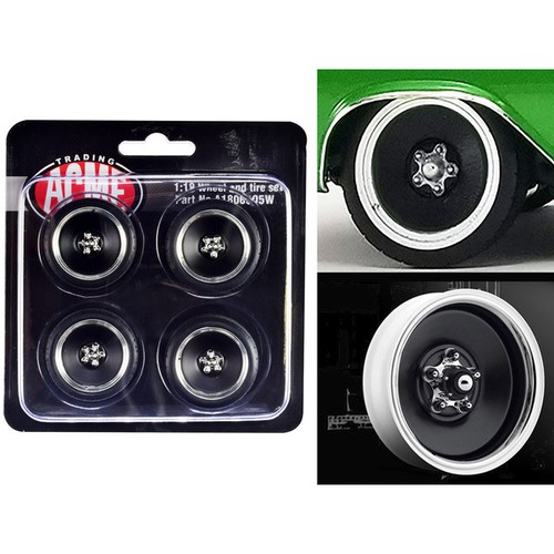 ACME Custom Smoothie Wheels & Tires 1/18 Scale (4 pc)