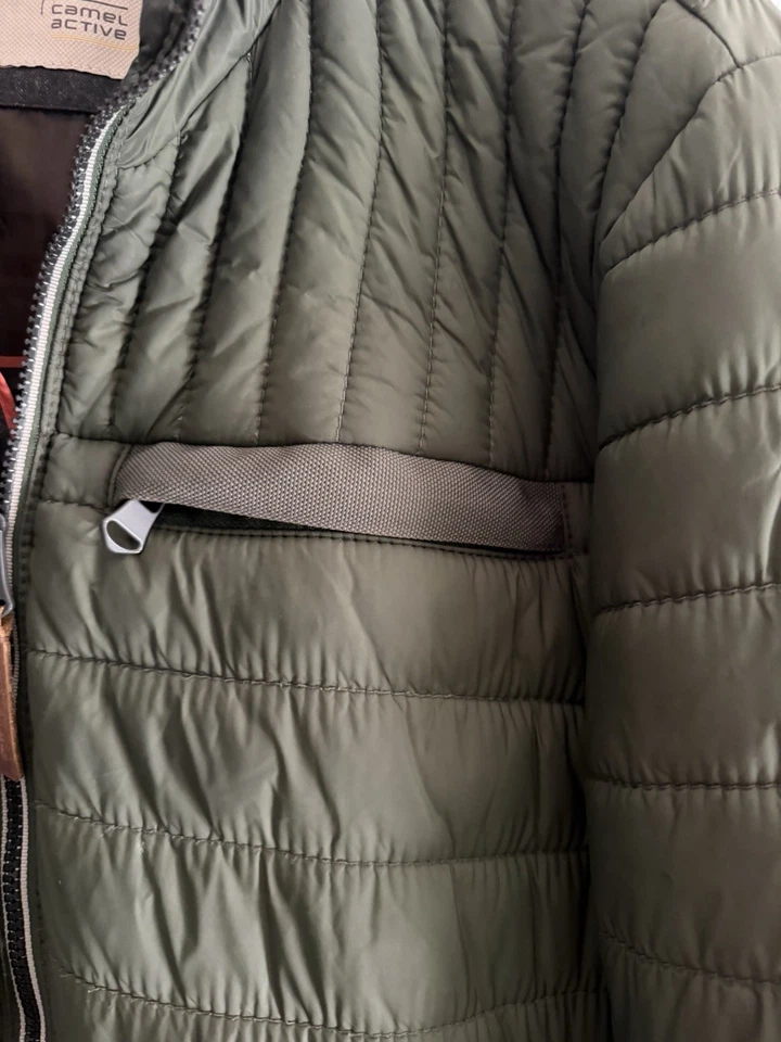 Camel Active Steppjacke Grün Gr. 52 Kurz Stehkragen Reißverschluss - Bild 3 von 4