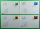 DR WHO 2002 SWITZERLAND 4 FDC TRAIN/RAILWAY SBB CFF FFS R94706