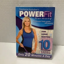 Stephanie Huckabee's Power Fit Harmony Health Fitness DVD's NEW SEALED